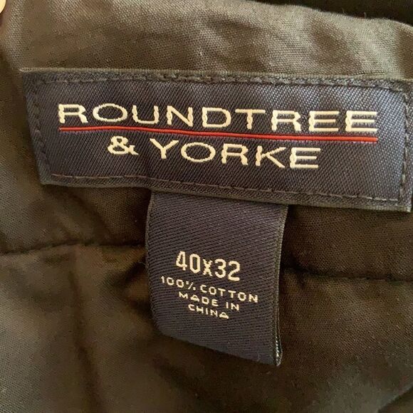 Roundtree & Yorke navy blue pleat front pants - Picture 6 of 8